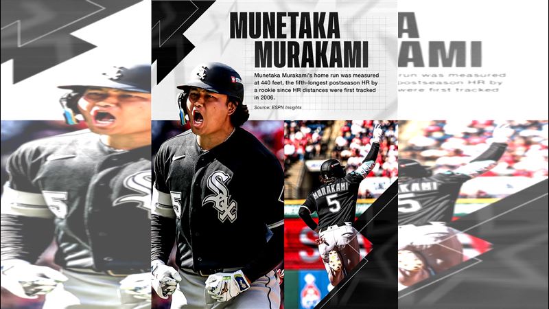 美聯分區系列賽G1日籍好手村上宗隆炸裂2分砲。(圖/翻攝自X平台 @whitesox)