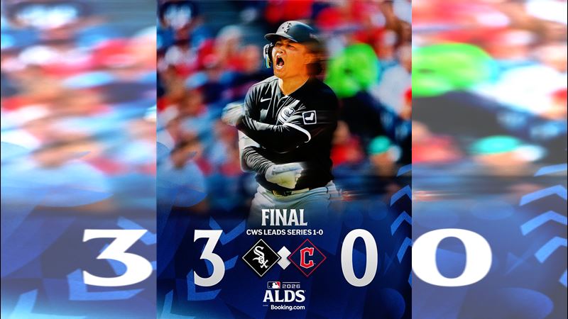 分區系列賽G1白襪以3:0完封守護者。(圖/翻攝自X平台 @MLB)