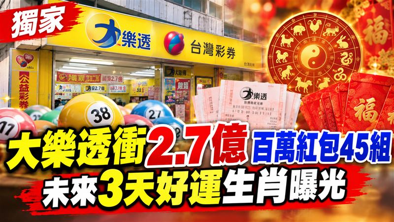 大樂透連7槓衝2.7億　這3天好運生肖曝光