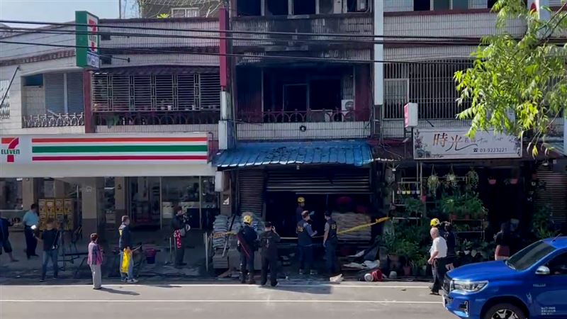 宜蘭員山鄉一間建材行發生火警造成4死悲劇。(圖/翻攝畫面)