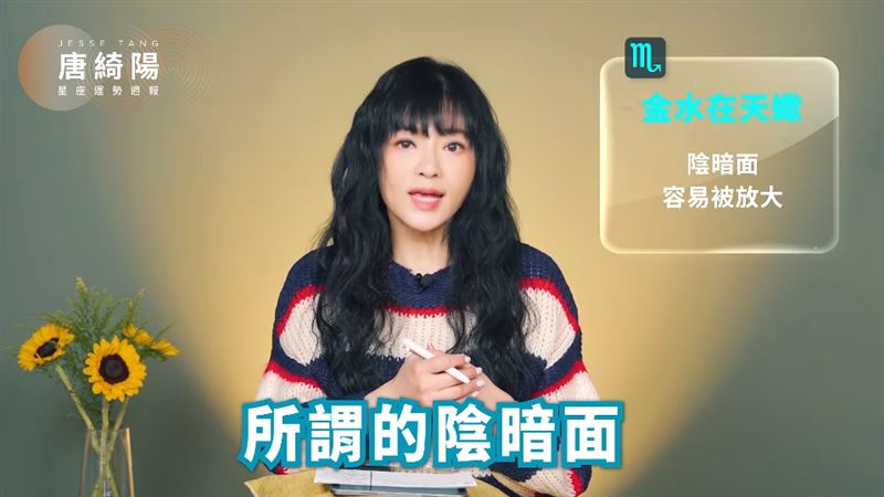 金星逆行、水星停滯　唐綺陽本週星座運勢