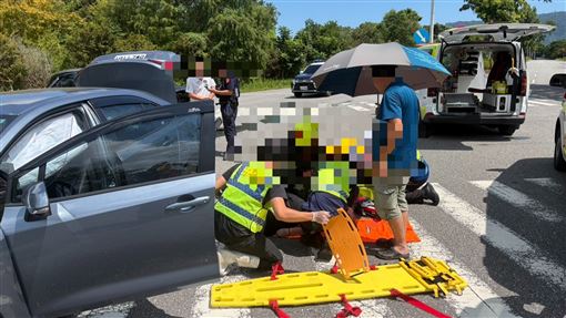 慘狀曝光！花蓮轎車闖紅燈撞休旅車1命危