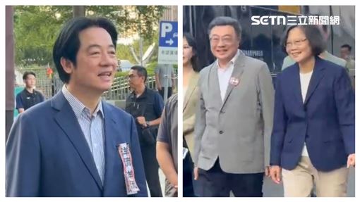 10萬人擠爆沈伯洋競總　賴清德迎小英到場