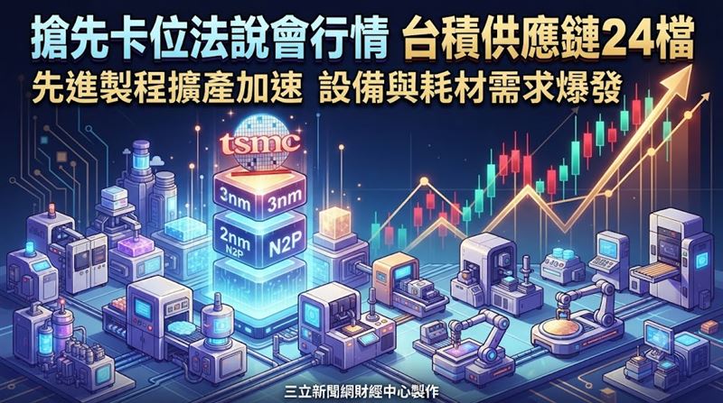 搶先卡位法說會行情　台積供應鏈24檔