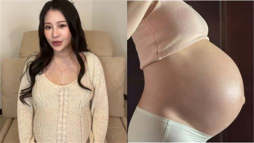 鄭家純快要生了　自嘲孕肚「很像恐龍蛋」