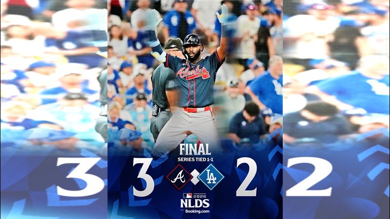 分區賽G2勇士3:2擊敗道奇。(圖/翻攝自X平台 @MLB)