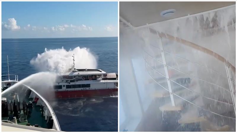 海巡「水砲」超虐90秒　中國漁船慘況曝光