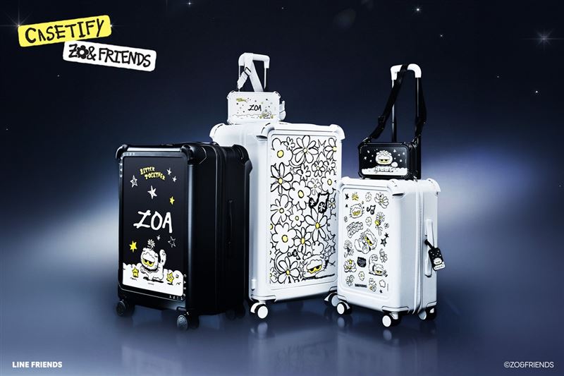 ZO&amp;FRIENDS：DREAMLAND 聯名系列進一步延伸至CASETiFY Travel 列，粉絲們可客製專屬的行李箱、Bounce硬殼斜揹包、及行李吊牌等旅行必備單品