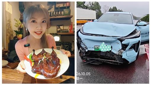 劉樂妍中國出車禍了！車頭撞到稀巴爛