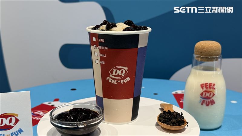 Dairy Queen冰淇淋推出台灣限定珍珠奶茶系列。(圖/記者賴俊佑攝影)