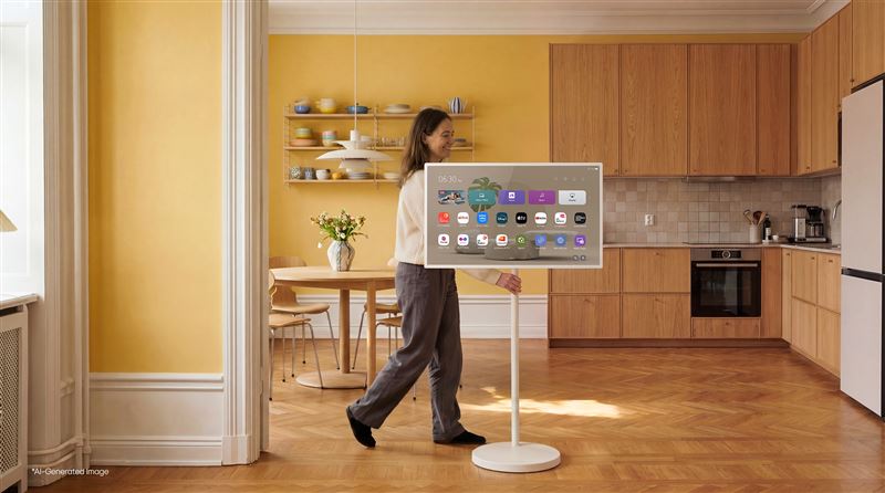 LG StanbyME 2閨蜜機第二代Max 32吋4K大畫面跟著生活自由移動。(圖/品牌業者提供)