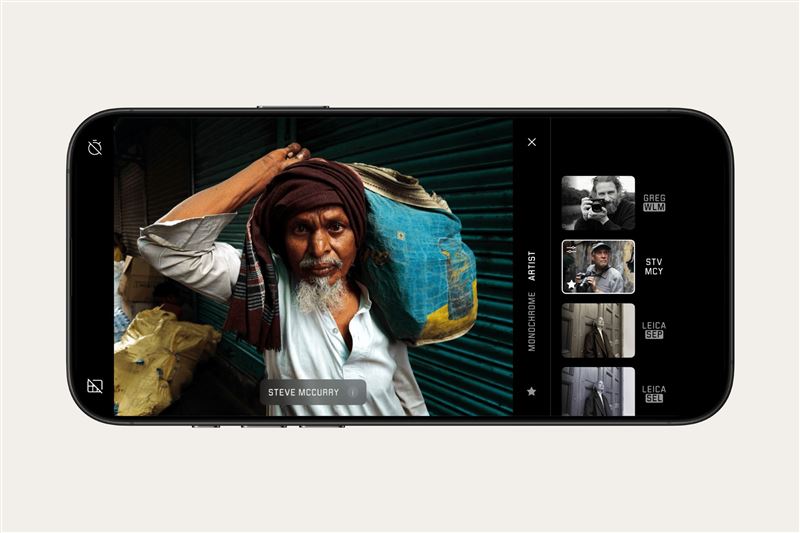 Leica LUX SteveMcCurry Interface。(圖/徠卡相機公司提供)