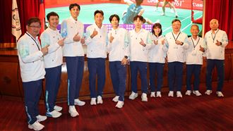亞運代表團返台　卓榮泰與李洋讚拚戰精神