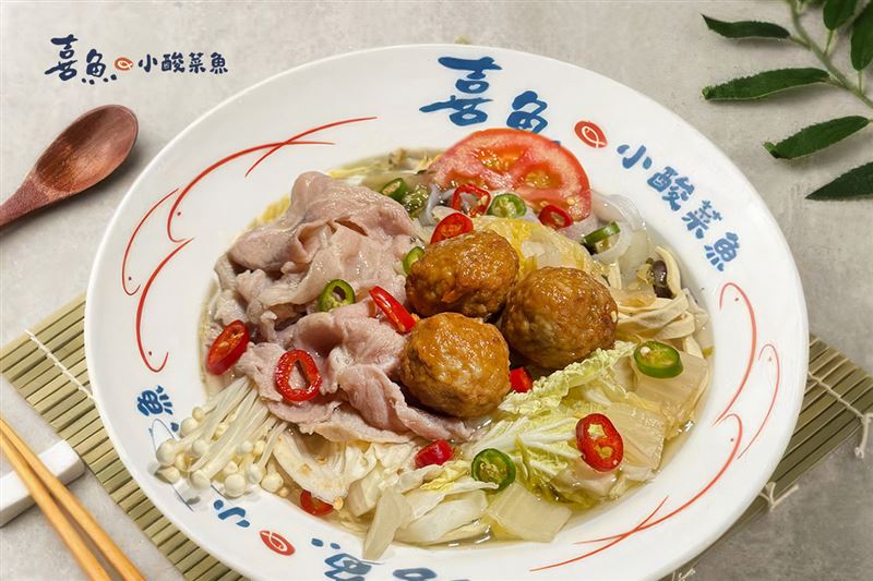 酸白菜獅子頭,魚、豬口味每份199元。(圖/品牌業者提供)