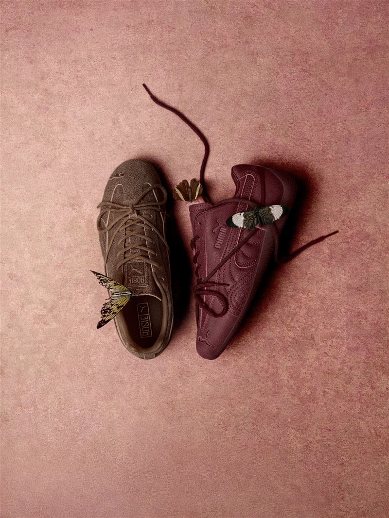 PUMA x ROSÉ 聯名系列推出兩款 Speedcat,換上帶有濃郁秋冬感的特調配色 - 義式濃縮與勃根地紅。(圖/品牌業者提供)
