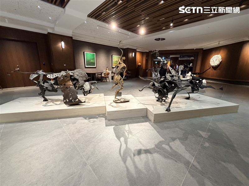 逸點亦旅結合台江自然生態，打造1500坪水下美術館。（圖／記者林昱孜攝影）