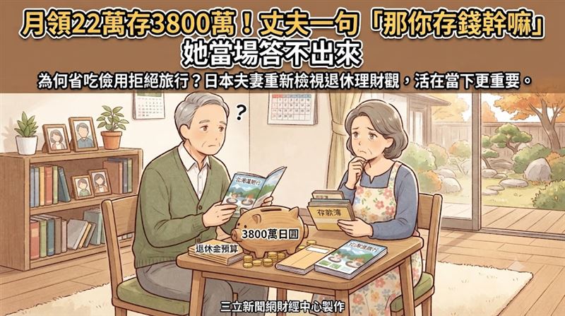 擁3800萬卻不敢花錢　丈夫一句話問倒她
