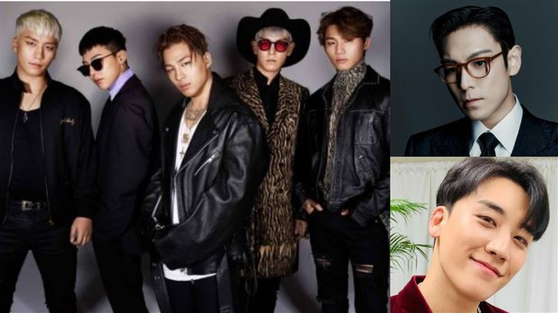 Bigbang出道時共5名成員（左圖），如今成員T.O.P（右上）、勝利（右下）皆已退團。（圖／翻攝自IG @yg_ent_official、@choi_seung_hyun_tttop、seungriseyo_official帳號）