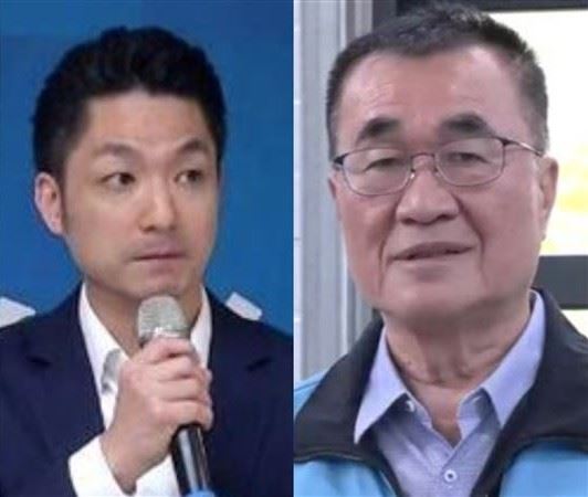資深媒體人單厚之與記者戴祺修在廣播節目開播前，因忘關麥克風導致3分鐘私下對話意外直播。兩人驚爆藍營選情全面告急。（組合圖）