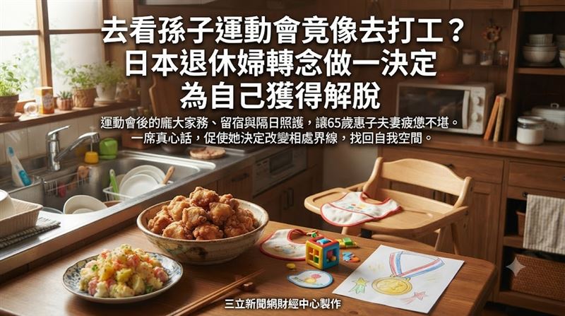 日本婦幫看孫累癱　丈夫嘆問一句話