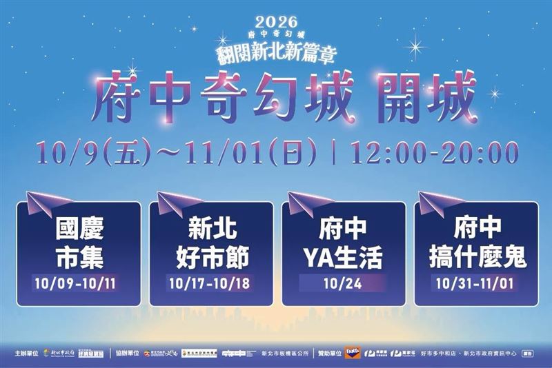 「2026府中奇幻城」系列活動介紹。（圖／新北市政府提供）