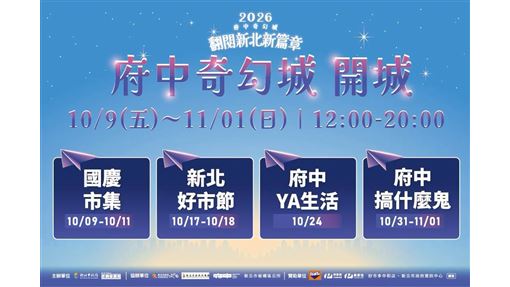 2026府中奇幻城10月9日開城！