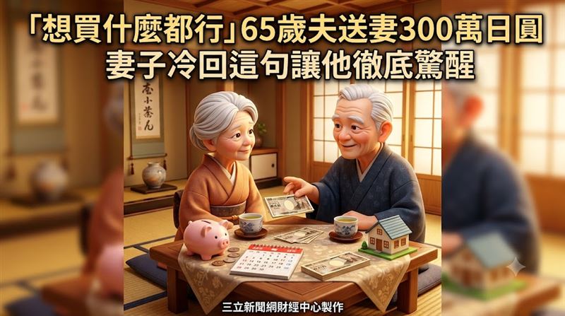 送妻300萬任選　老婆一句話點醒