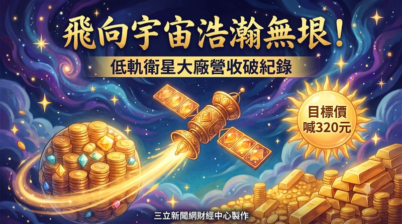 這低軌衛星廠營收破紀錄　目標價喊320元