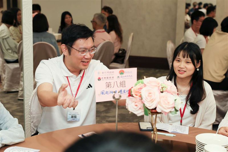 現場透過多元活潑的互動設計，最終締造高達57%的成功配對率，整體滿意度更達92%。（圖／新竹市府提供）