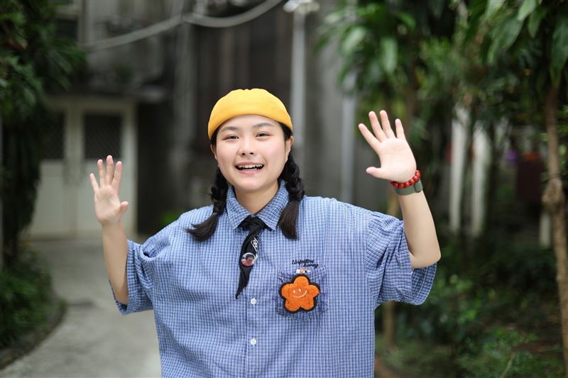 山豬妹個性樂觀。(圖／記者鄭孟晃攝影）