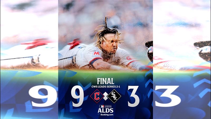美聯分區系列賽G3守護者以9:3擊敗白襪。(圖/翻攝自X平台 @MLB)
