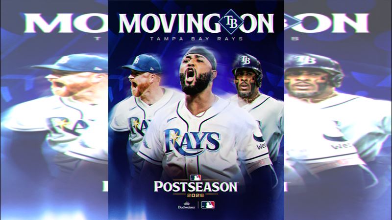 美聯分區賽G3光芒4:3擊敗洋基。(圖/翻攝自X平台 @MLB)