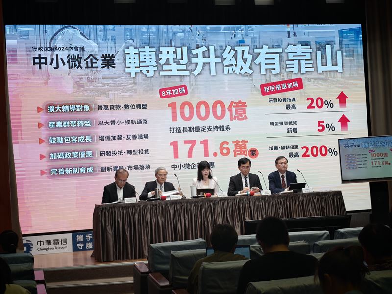 行政院會今（8）日通過《中小企業發展條例》修正草案。（圖／記者盧素梅攝影）