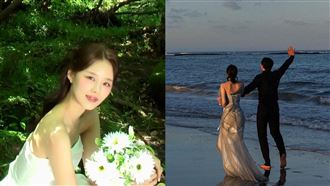 31歲女星突證實升格人妻　絕美婚紗曝光了