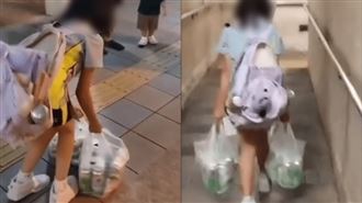 10歲女童扛20多罐啤酒！家人竟稱訓練肌肉