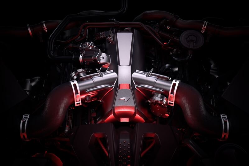 麥拉倫750S搭載4.0升V8雙渦輪引擎,最大輸出740匹馬力。(圖/翻攝McLaren網站)
