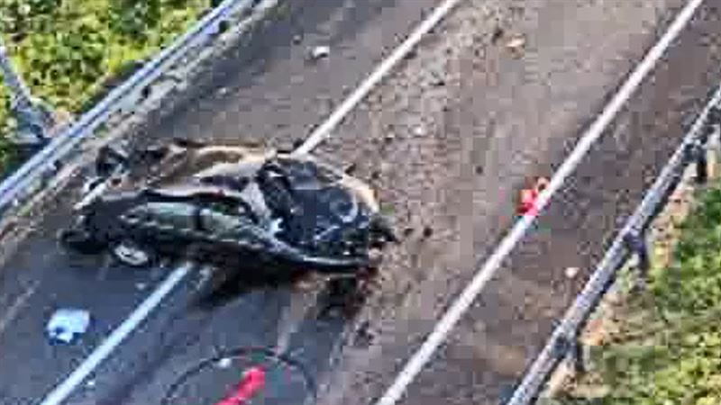 新／國道嚴重事故！車撞毀…匝道出口封閉
