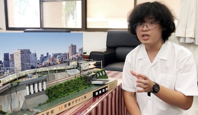 嘉女王翊全製作鐵道模型　獲日本2獎