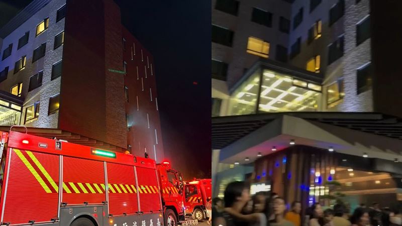 嘉義名飯店暗夜火警　疑電器走火房客奔逃