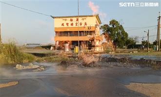 新／隔100天…萬丹泥火山再噴發爆漿竄焰