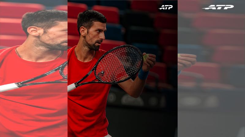 喬科維奇(Novak Djokovic)在上海大師賽次輪爆冷出局。(圖/翻攝自X平台 @atptour)