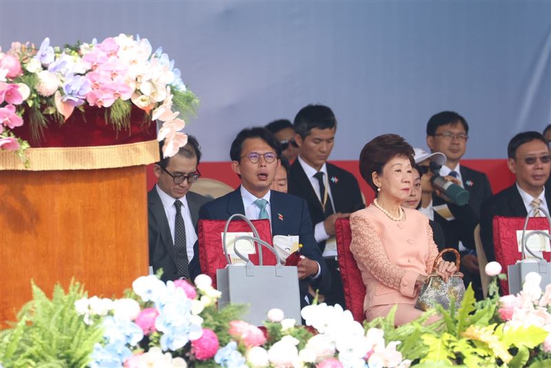 黃國昌出席國慶大會 (圖/記者鄭孟晃攝影)