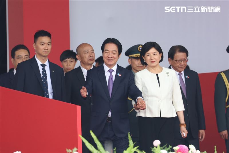 115年國慶大會賴清德吳玫如蒞臨會場(圖/記者鄭孟晃攝影)