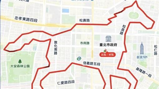 臺北馬拉松地圖亂畫！官方道歉了