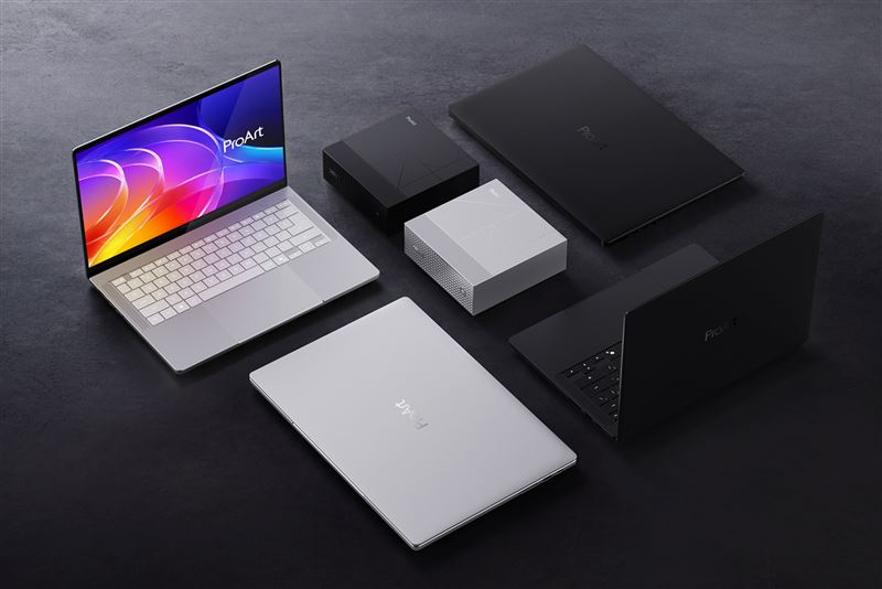 ASUS ProArt P14、P16與ASUS ProArt GR1X皆搭載NVIDIA RTX Spark,專為創作者、AI開發者和工作流程建構者打造。(圖/ASUS提供)