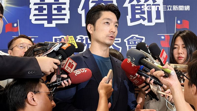 蔣萬安今天上午出席華僑節慶祝大會並受訪(圖/記者陳思妤攝影)