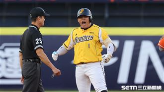 林培緯曾頌恩掃二壘打　獅象首局1：1平手