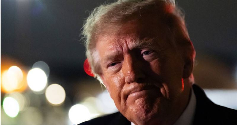 美國總統川普(Donald Trump)在田納西州的造勢活動上突拋海洋更名的想法。(圖/達志/美聯社)