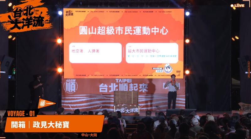 第三大秘寶是「圓山超級市民運動中心」。(圖/翻攝沈伯洋PumaYT)