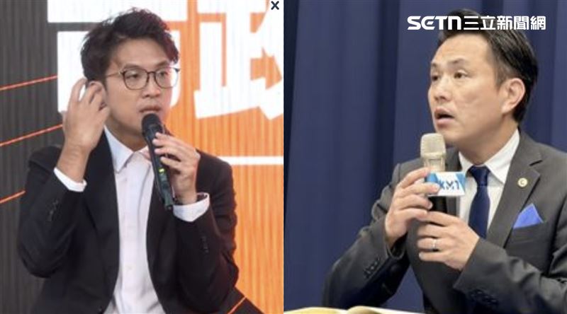 國民黨文傳會主委陳以信轟沈伯洋把人民當笨蛋(組合圖/翻攝畫面、記者陳思妤攝影)